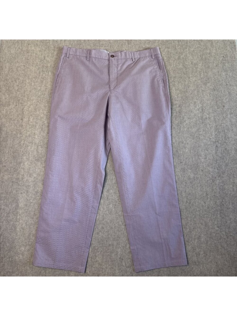 Zanella Italy Noah Micro Stripe Dress Pants Mens 40x30 Lavender Classic Straight